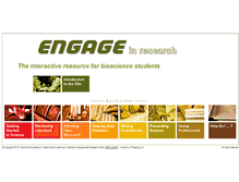 Tablet Screenshot of engageinresearch.ac.uk